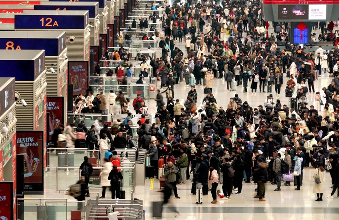 การรถไฟจีนเผยยอดผู้โดยสารเดินทางช่วงตรุษจีนมากกว่า 300 ล้านเที่ยว