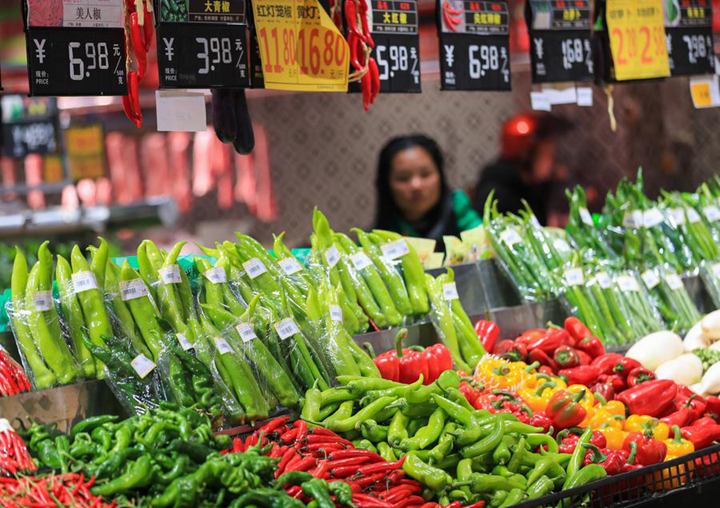 เดือนมีนาคมดัชนีราคาผู้บริโภคของจีนเพิ่มขึ้น 0.1%