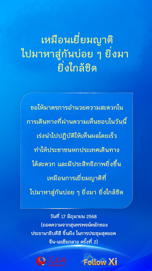 จุดสำคัญในสุนทรพจน์ของประธานาธิบดีจีนในการประชุมสุดยอดจีน-เอเชียกลาง ครั้งที่ 2