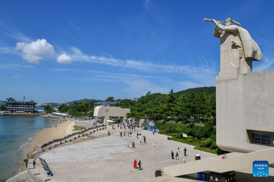การท่องเที่ยวคึกคักในเมืองเวยไห่ มณฑลซานตง ทางตะวันออกของจีน